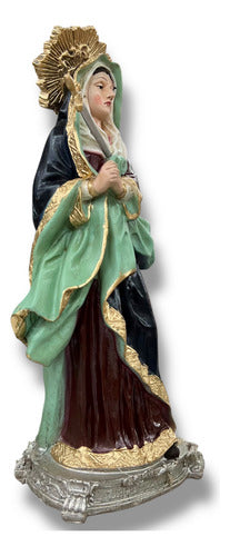 Virgen De Los Dolores O Dolorosa En Resina 30cm
