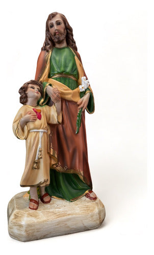 San José Con Niño Jesús En Brazos 45cm