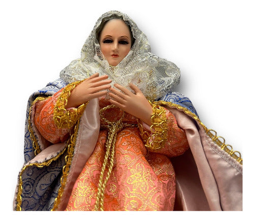 José Y María Jornada Imágenes De Vestir Talla En Madera 30cm