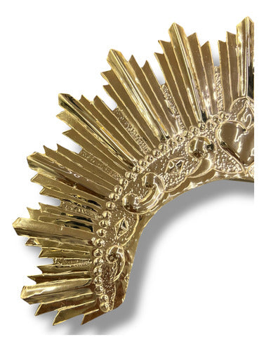 Resplandor Para Virgen Dolorosa Bañado En Oro #10