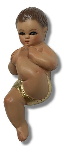 Niños Dios Pasta Fina 10cm Piernita Levantada