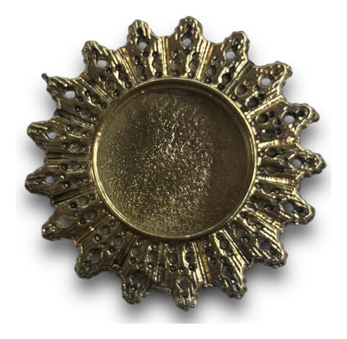 Teca O Relicario Con Rayos (porta Reliquia Santos)