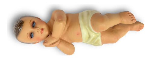 Niño Dios De Belén Tallado En Madera 13.5cm