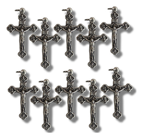 Lote De 10 Cruces Italianas De Trébol Con Imágenes 4cm