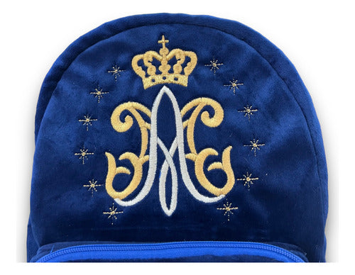 Mochila Mini Sacristía Bordada Mariana