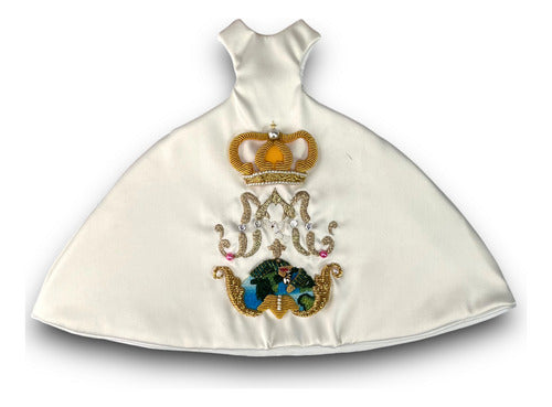 Vestimenta Fina De 30cm Para Virgen Del Rosario Talpa