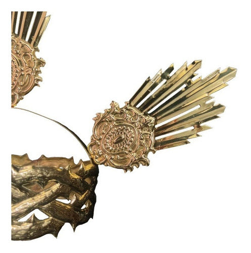 Corona De Espinas #18 Con 3 Potencias Laton