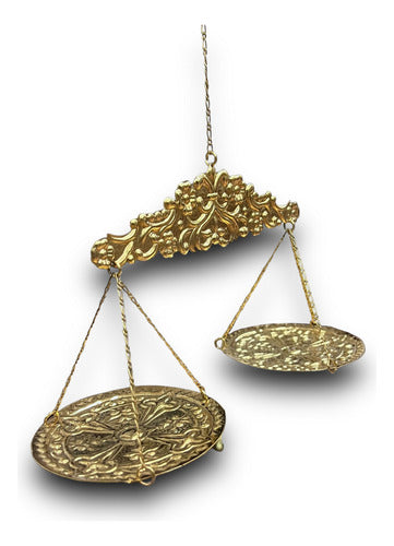 Balanza En Latón Para San Miguel Arcángel De 90cm A 110cm