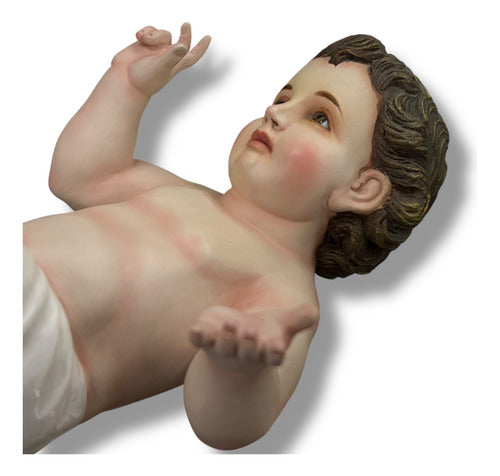 Niño Dios Talla En Madera De Cedro Rojo 22cm