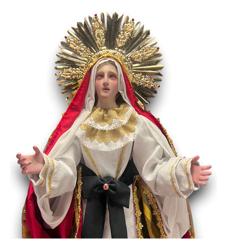 Nuestra Señora De Los Dolores O Virgen Dolorosa 102cm