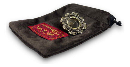 Teca O Relicario De Cruz Con Trébol (porta Reliquia Santos)