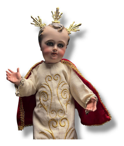 Niño Dios O Niño Jesús 62cm Policromía Al Óleo
