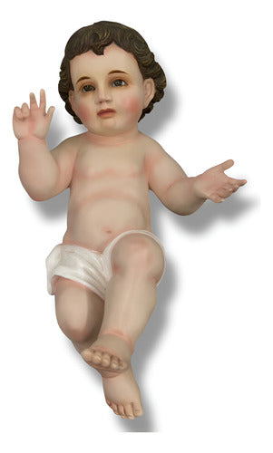 Niño Dios Talla En Madera De Cedro Rojo 22cm