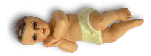 Niño Dios De Belén Tallado En Madera 13.5cm