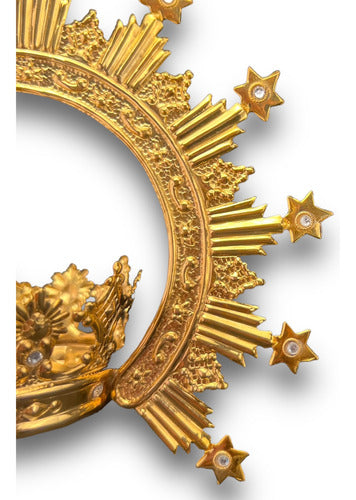 Corona Reinal Con Resplandor #5 Bañada En Oro