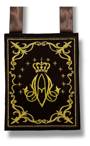 Escapulario Virgen Del Carmen Mediano 8.5cm X 11cm