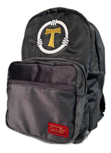 Mochila Sacristía Bordada Franciscana