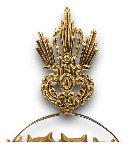 Corona De Espinas #6 Con 3 Potencias Baño De Oro