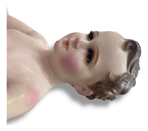 Niño Dios O Niño Jesús En Terminado Fino Bruñido 50cm