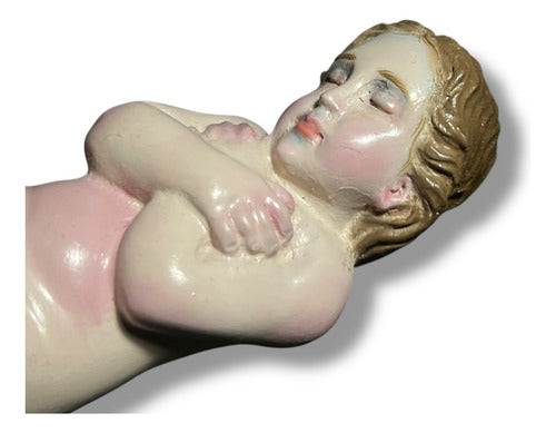 Niño Dios Tallado En Madera 12cm