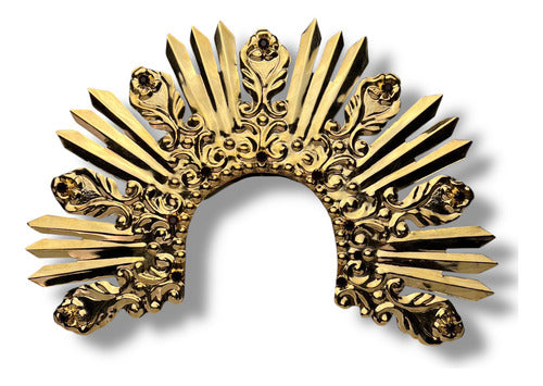 Resplandor Para Virgenes De Los Dolores Bañado En Oro #8