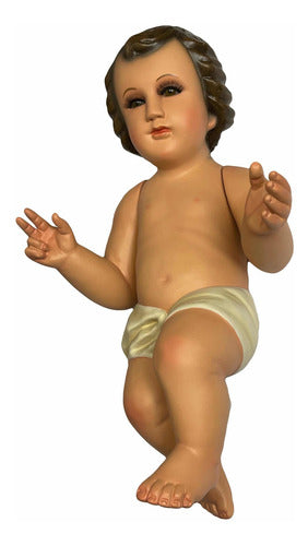 Niño Dios Tallado En Madera 30cm