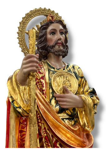 San Judas Tadeo 100cm Estofado En Oro