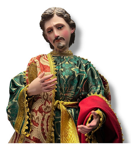 San Juan Evangelista Para Vestir, Articulado Y Bruñido 65cm