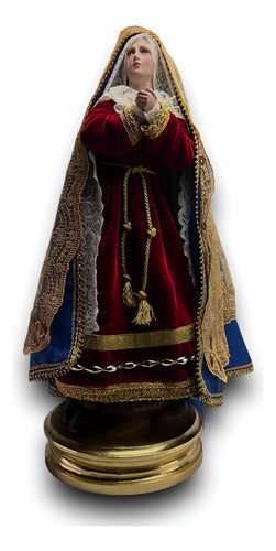 Virgen De Los Dolores Para Vestir Talla En Madera 50cm