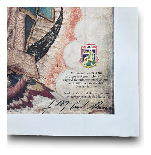 Litografías Virgen De Guadalupe Tamaño Natural En Tela Saman