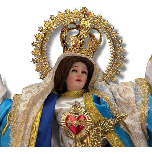 Virgen De La Caridad Replica Asuncion De Maria  Madera 56cm