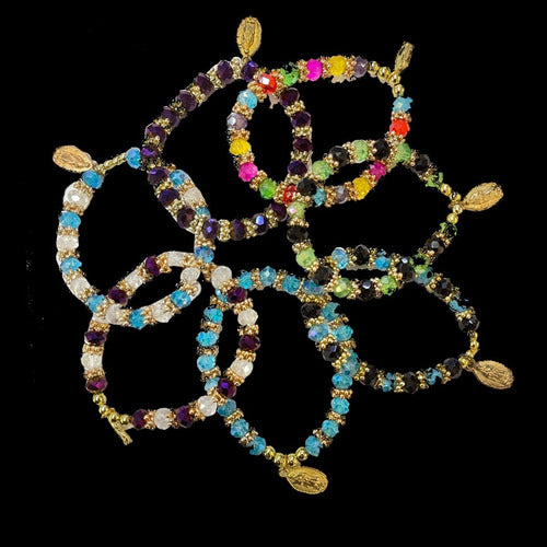 100 Pulseras Virgen De Guadalupe Cristal