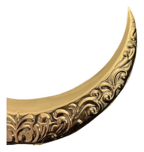 Luna De Latón 16cm Accesorios Imagenes Religiosas