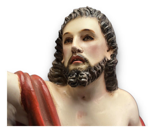 San Juan Bautista Y Jesús O Bautismo De Jesús En Madera 30c