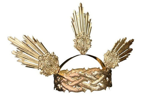 Corona De Espinas #18 Con 3 Potencias Laton