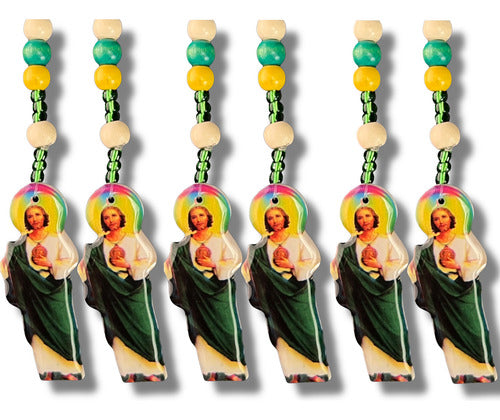 Lote De 50 Rosarios De Madera San Judas Tadeo