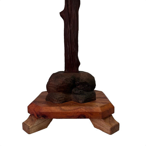 Cristo De Base  Articulado De Brazos Talla En Cedro 110