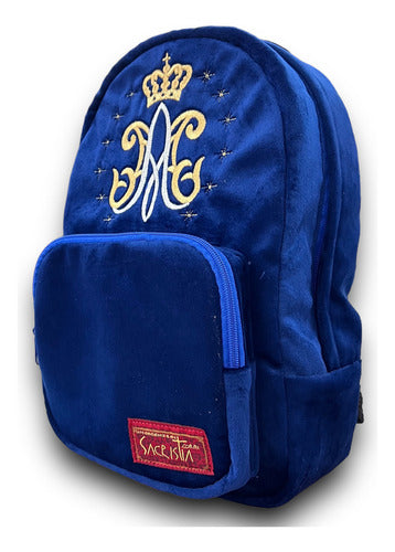 Mochila Mini Sacristía Bordada Mariana