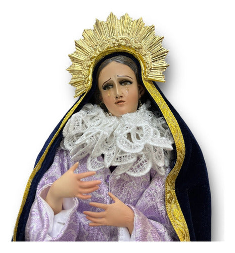 Resplandor De La Virgen Dolores #4 Chapa De Oro