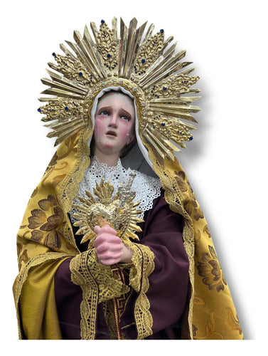 Nuestra Señora De Los Dolores O Virgen Dolorosa 102cm