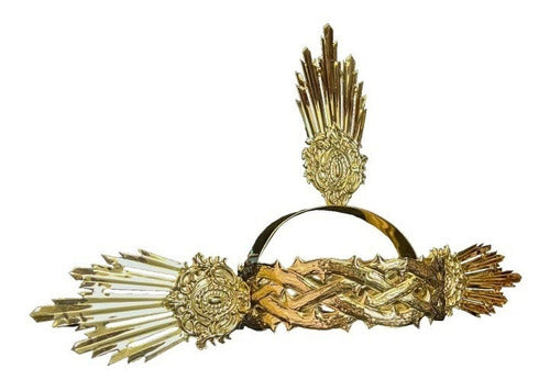 Corona De Espinas #18 Con 3 Potencias Laton