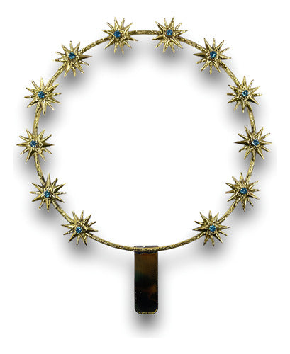 Aureola 12 Estrellas 22cm Latón