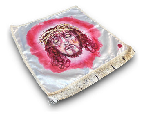 Velo De La Veronica O Santa Faz Pintada A Mano