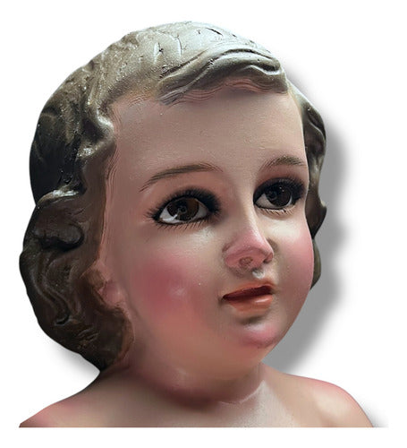 Niño Dios O Niño Jesús En Acabado Bruñido 42cm