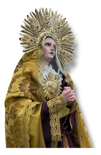 Nuestra Señora De Los Dolores O Virgen Dolorosa 102cm