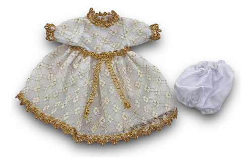 Vestimenta Para Virgen Del Carmen De 60cm Y Su Niño Jesús