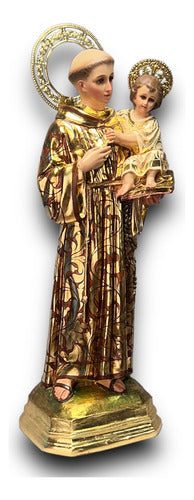 Escultura De San Antonio De Padua Estofado 95cm