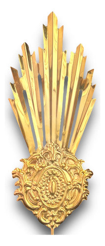 Juego De 3 Potencias En Baño De Oro 23cm