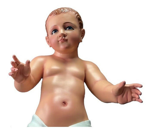 Niño Dios 55cm Policromía Al Óleo