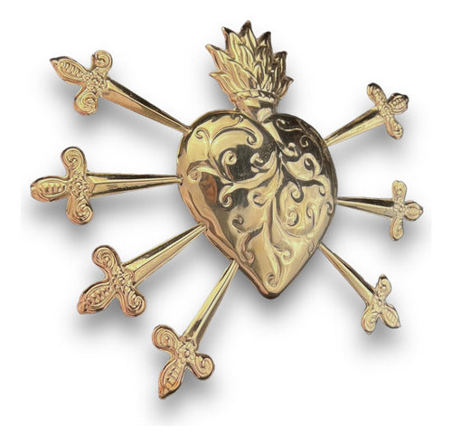 Accesorio Corazón 7 Dagas Para Dolorosa De 140 A 160 Cm